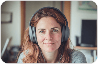 Conversation partner on video chat